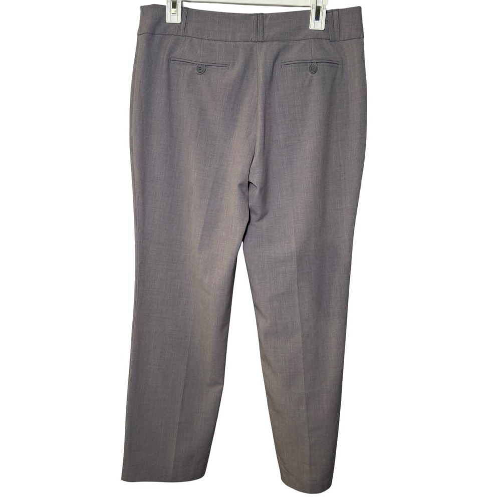 Anne Klein Gray Straight Leg Dress Pants Size 6 Professional Work Trousers - Picture 4 of 8